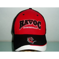 Brushed Cotton Twill Baseball Cap w/Flat Embroidery Logo Joint Visor